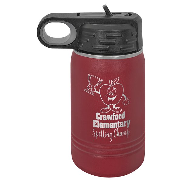 Polar Camel 12 oz. Maroon Water Bottle - Maroon