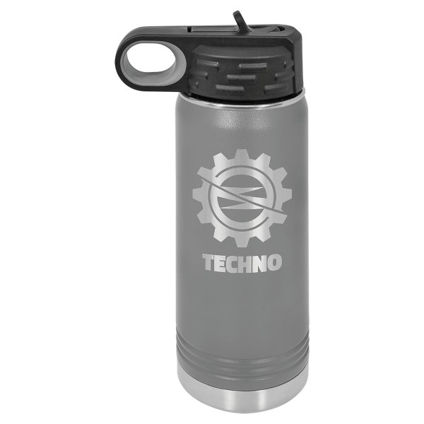 Polar Camel 20 oz. Dark Gray Water Bottle - Dark Gray