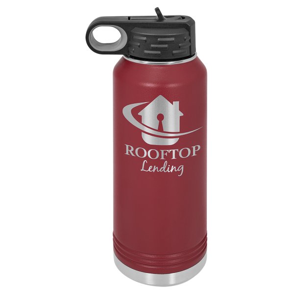 Polar Camel 32 oz. Maroon Water Bottle - Maroon