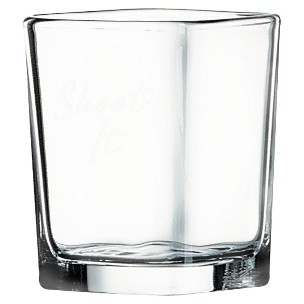 Polar Camel 2 1/4 oz. Square Shot Glass - Clear