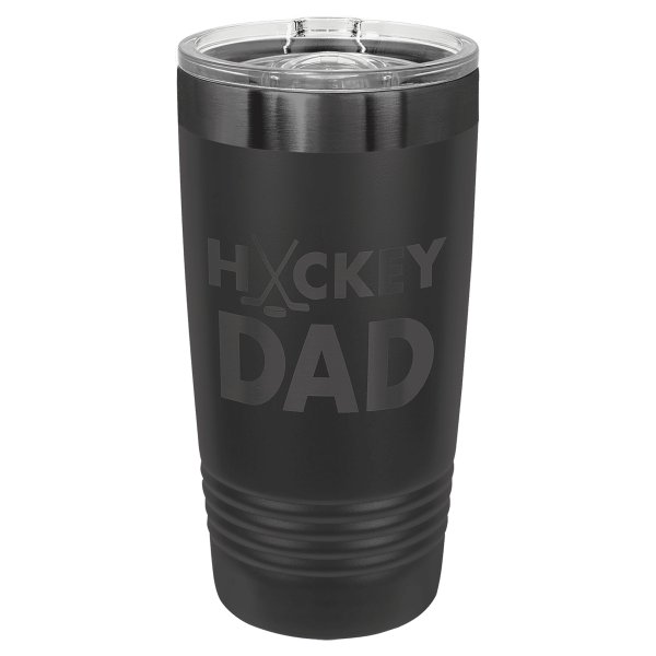 Polar Camel 20 oz. Black/Ghost Black Ringneck Tumbler - Black