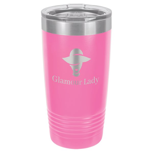 Polar Camel 20 oz. Pink Ringneck Tumbler with Standard Lid - Pink