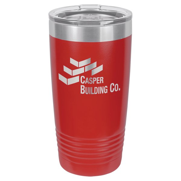 Polar Camel 20 oz. Red Ringneck Tumbler with Standard Lid - Red