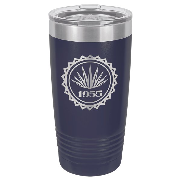 Polar Camel 20 oz. Navy Blue Ringneck Tumbler with Standard Lid - Navy Blue