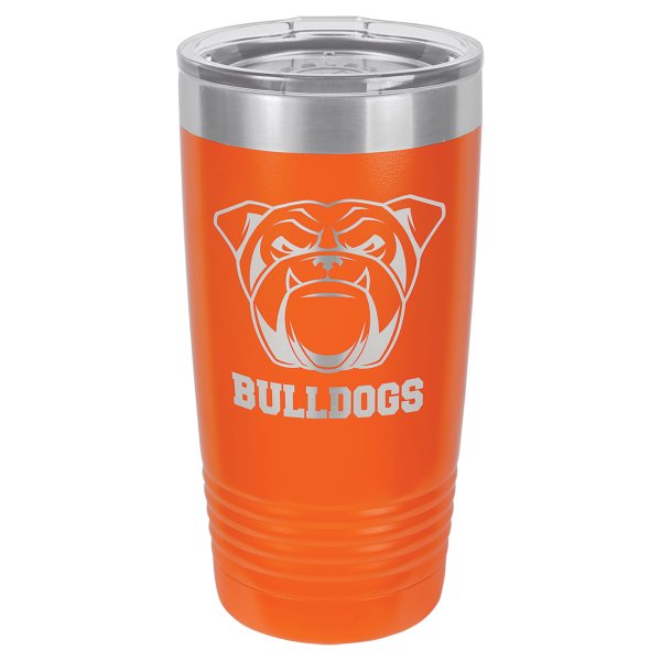 Polar Camel 20 oz. Orange Ringneck Tumbler with Standard Lid - Orange