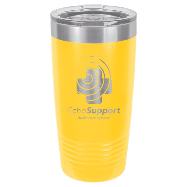 Polar Camel 20 oz. Yellow Ringneck Tumbler with Standard Lid - Yellow