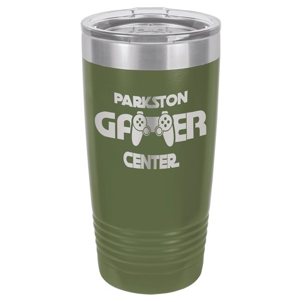 Polar Camel 20 oz. Olive Green Ringneck Tumbler with Standard Lid - Olive Green