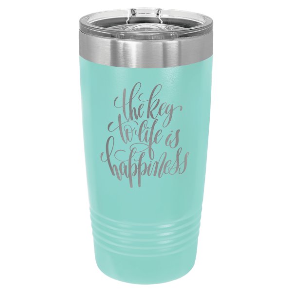 Polar Camel 20 oz. Teal Ringneck Tumbler with Slider Lid - Teal
