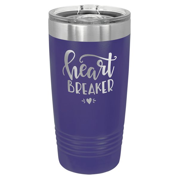 Polar Camel 20 oz. Purple Ringneck Tumbler with Slider Lid - Purple