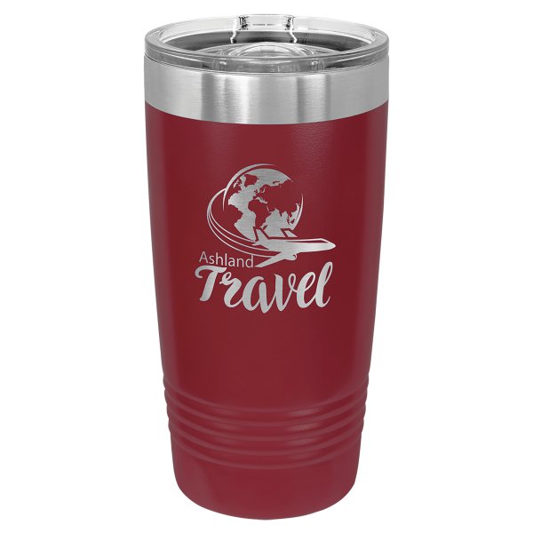 Polar Camel 20 oz. Maroon Ringneck Tumbler with Slider Lid - Maroon