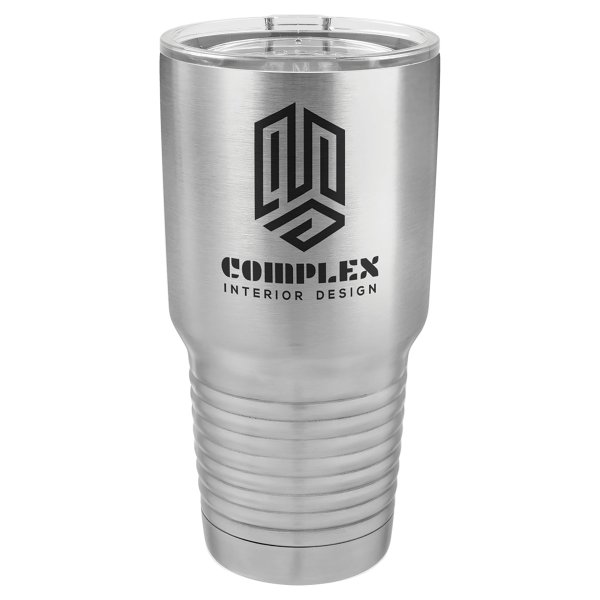 Polar Camel 30 oz. Stainless Steel Ringneck Tumbler with Standard Lid - Stainless Steel