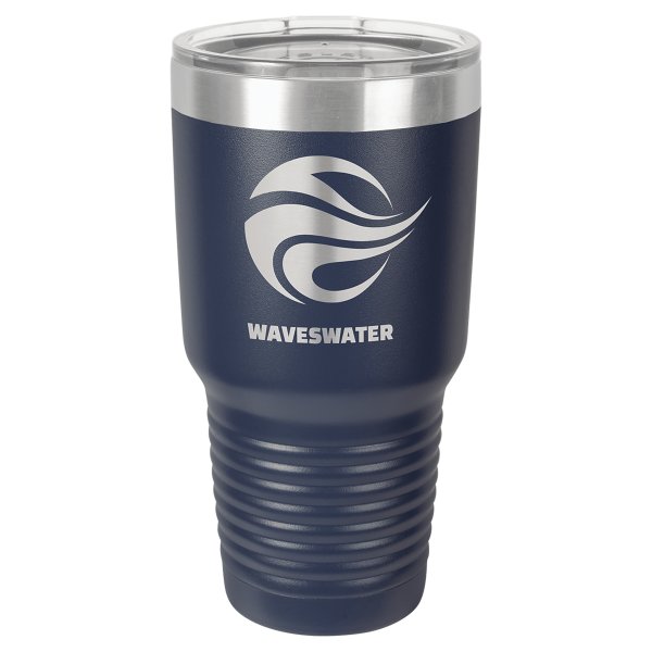 Polar Camel 30 oz. Navy Blue Ringneck Tumbler with Standard Lid - Navy Blue