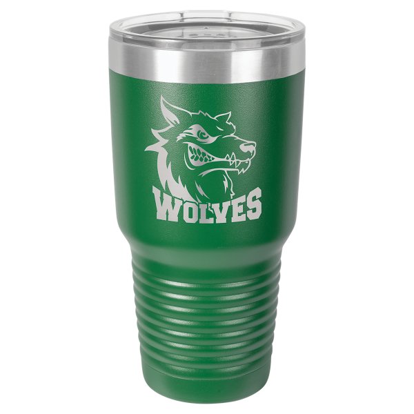 Polar Camel 30 oz. Green Ringneck Tumbler with Standard Lid - Green