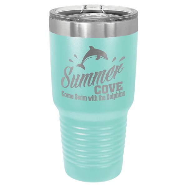 Polar Camel 30 oz. Teal Ringneck Tumbler with Slider Lid - Teal