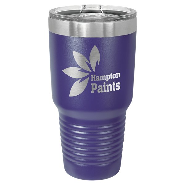 Polar Camel 30 oz. Purple Ringneck Tumbler with Slider Lid - Purple