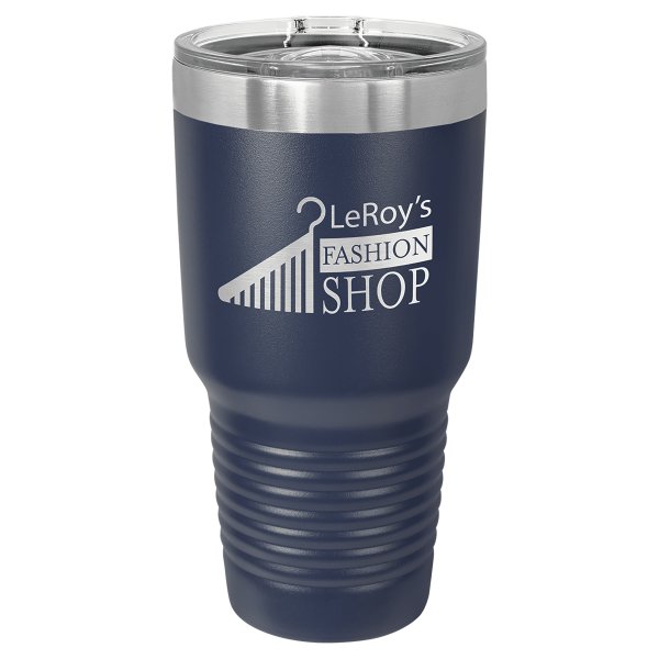 Polar Camel 30 oz. Navy Blue Ringneck Tumbler with Slider Lid - Navy Blue