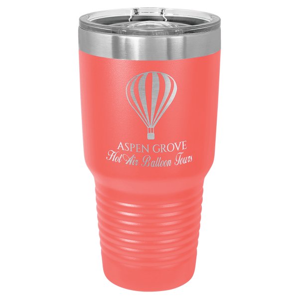 Polar Camel 30 oz. Coral Ringneck Tumbler with Slider Lid - Coral