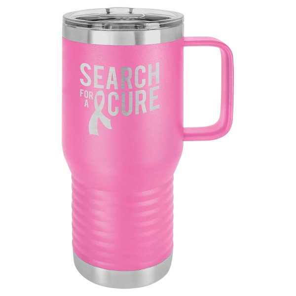Polar Camel 20 oz. Pink Vacuum Insulated Travel Mug with Slider Lid - Pink