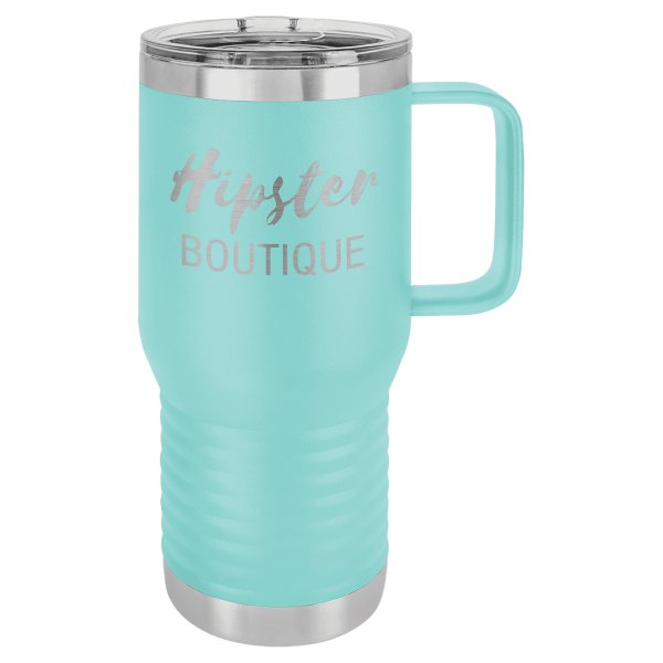 Polar Camel 20 oz. Teal Vacuum Insulated Travel Mug with Slider Lid - Teal