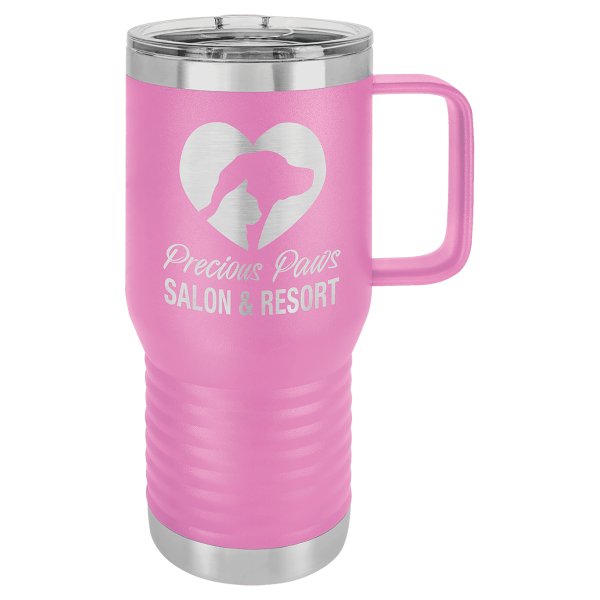 Polar Camel 20 oz. Light Purple Vacuum Insulated Travel Mug with Slider Lid - Light Purlple
