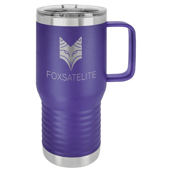 Polar Camel 20 oz. Purple Vacuum Insulated Travel Mug with Slider Lid - Purple