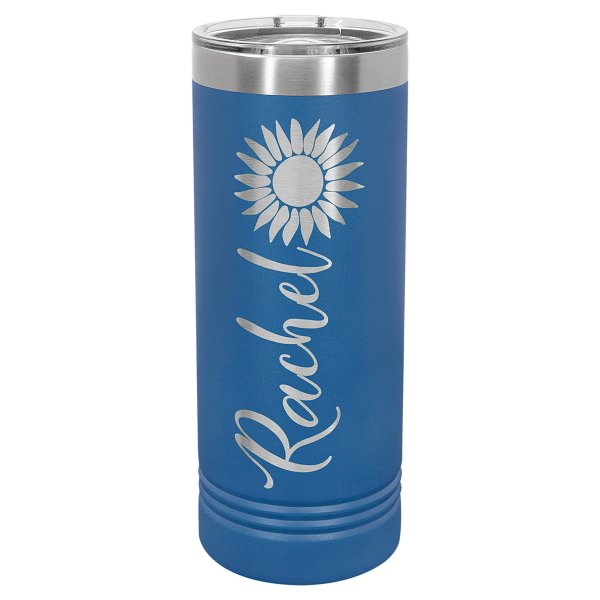 Polar Camel 22 oz. Royal Blue Skinny Tumbler with Slider Lid - Royal Blue