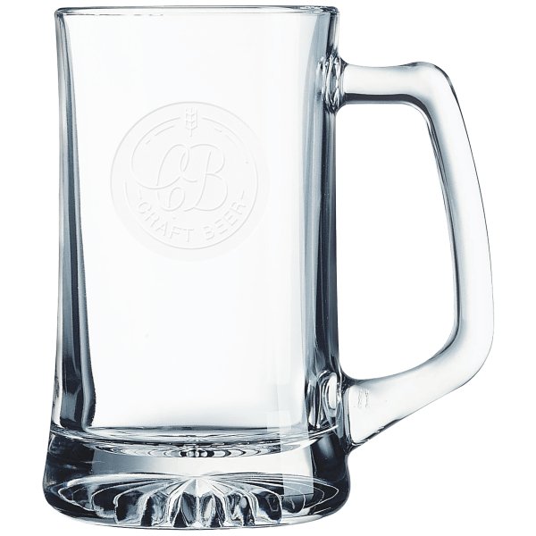 Polar Camel 14 oz. Beer Mug with Handle - Clear