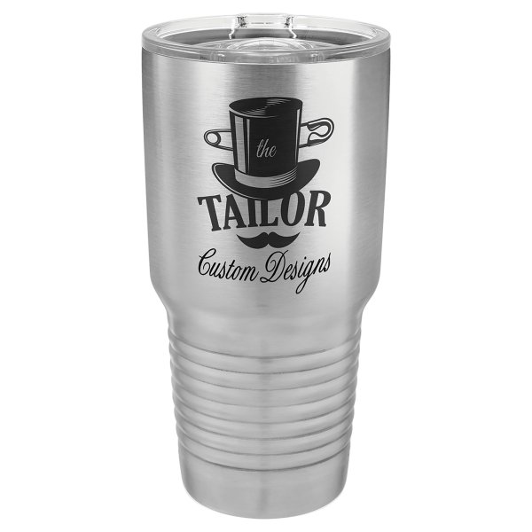 Polar Camel 30 oz. Stainless Steel Ringneck Tumbler with Slider Lid - Stainless Steel