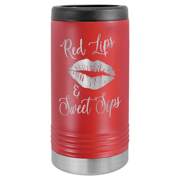 Polar Camel Red Slim Beverage Holder - Red