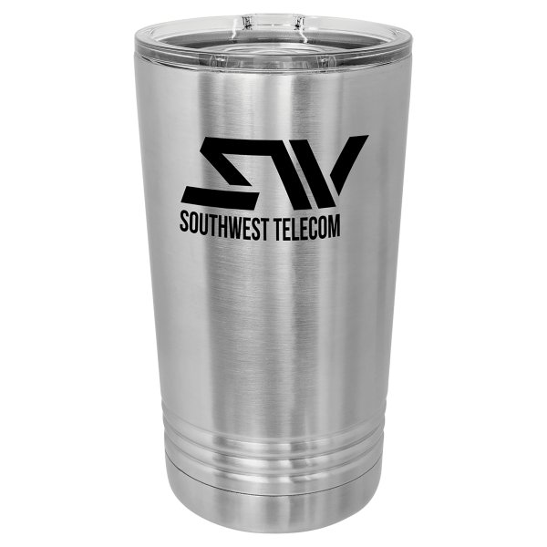Polar Camel Stainless Steel 16 oz. Pint with Slider Lid - Silver
