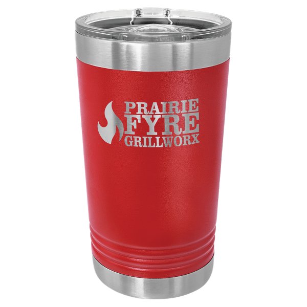 Polar Camel Red 16 oz. Pint with Slider Lid - Red