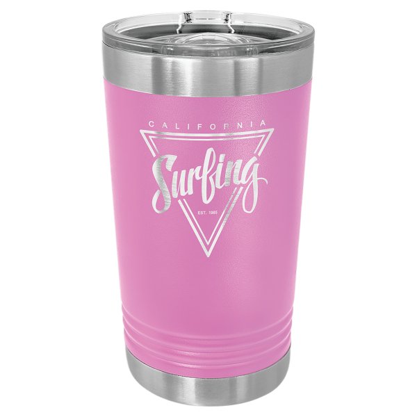 Polar Camel Light Purple 16 oz. Pint with Slider Lid - Light Purple