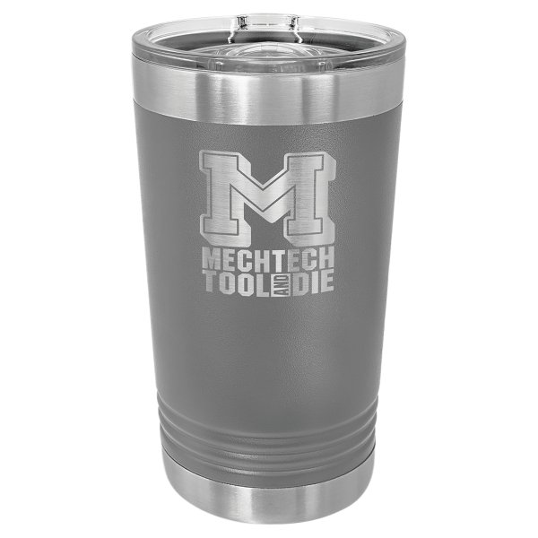 Polar Camel Dark Gray 16 oz. Pint with Slider Lid - Dark Gray
