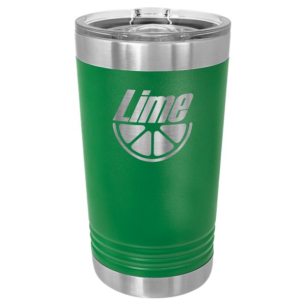 Polar Camel Green 16 oz. Pint with Slider Lid - Green