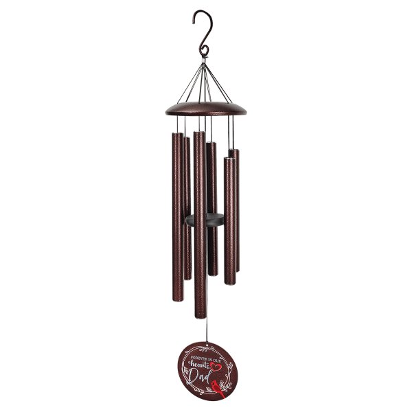 36" Copper Powder Coated Aluminum Wind Chime - Copper