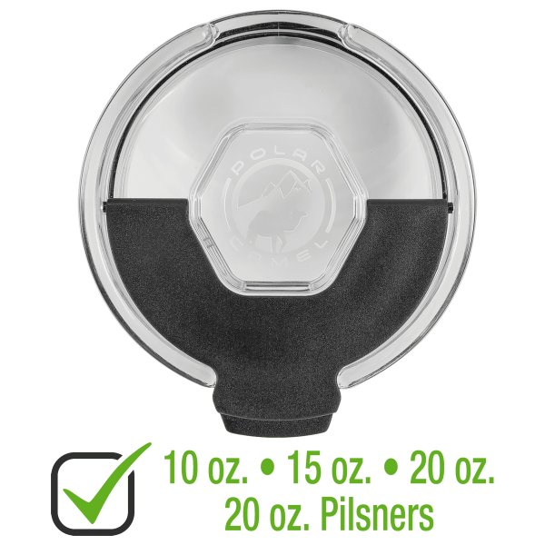 Snap Lid for 10, 15, 16, 20 oz. Polar Camel Tumblers or 20 oz. Pilsners - Clear