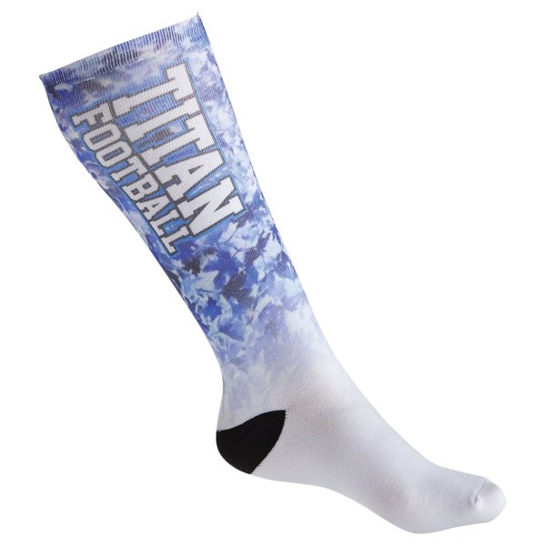 Unisex Adult Knee High Socks (1 Pair) - White/Black
