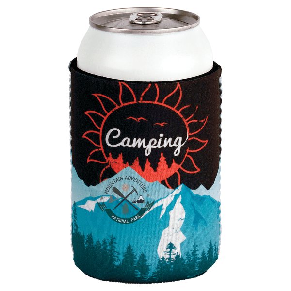 White Custom Printed Can Beverage Holder - White