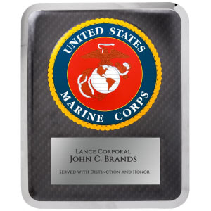 10 1/2" x 13" Marine Hero Plaque