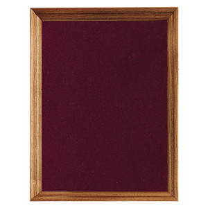 12" x 15" American Walnut Shadow Box with Maroon Velour Backing (Assembled)