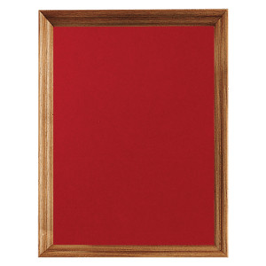 12" x 15" American Walnut Shadow Box with Red Velour Backing (Assembled)