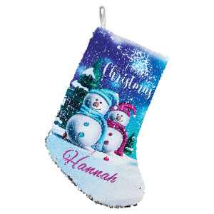 10" x 14" Reversible Sequin Christmas Stocking