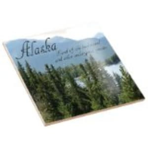 12" x 12" White Custom Printed Ceramic Tile