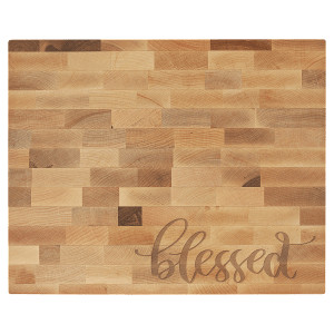 16" x 13" x 1 1/2" Maple Butcher Block Cutting Board