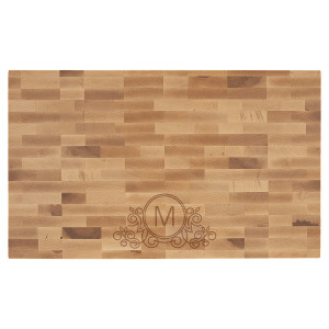 22" x 13" x 1 1/2" Maple Butcher Block Cutting Board