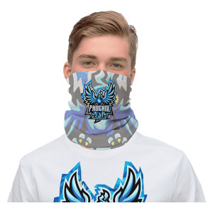 17 1/2" x 9 1/4" White Custom Printed Gaiter