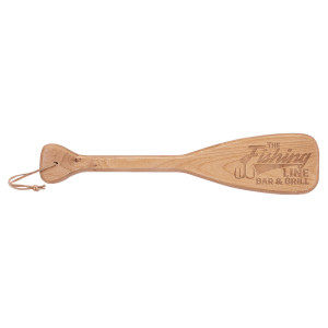 18" x 4" Boat Paddle with Leather String