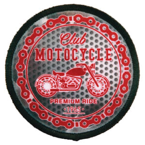 Custom Printed Patch with Adhesive & Black Border
