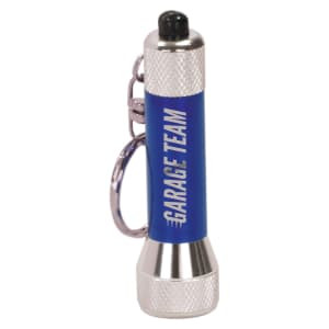 2 3/4" Blue-5 LED Custom Engraved Flashlight with Keychain