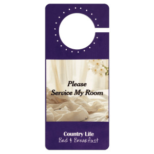 3 1/2" x 8" Custom Printed 2 Sided Door Hanger
